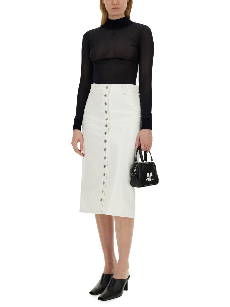 Courreges Women Skirt With Buttons COURREGES