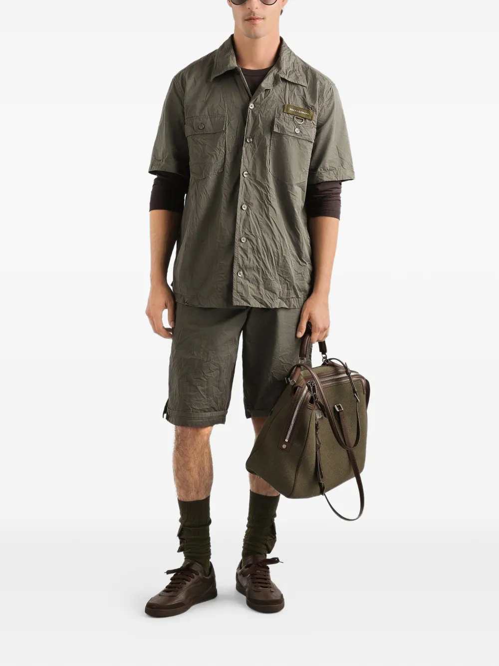 Dolce & Gabbana Men Drawstring Shorts With Pockets DOLCE & GABBANA