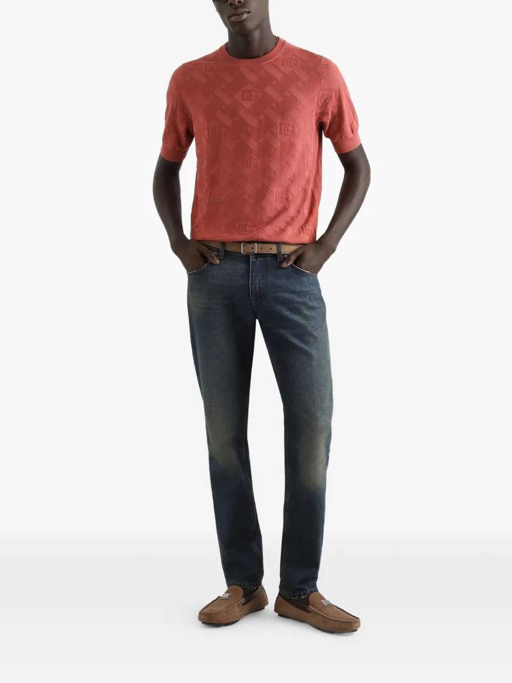 Dolce & Gabbana Men Jeans With Logo Plaque DOLCE & GABBANA