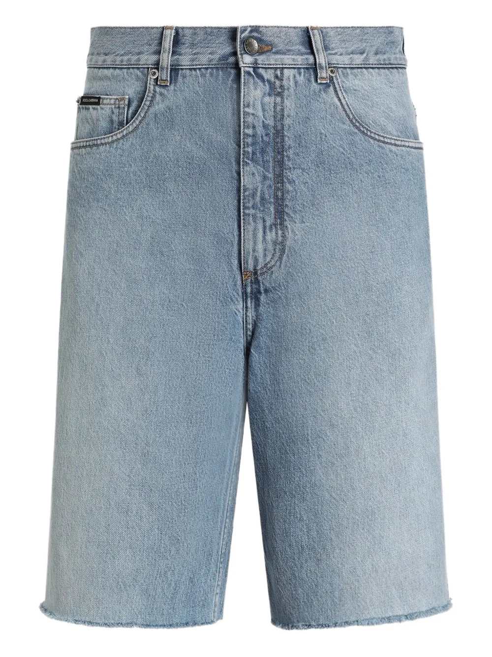 Dolce & Gabbana Men Logo Denim Shorts DOLCE & GABBANA