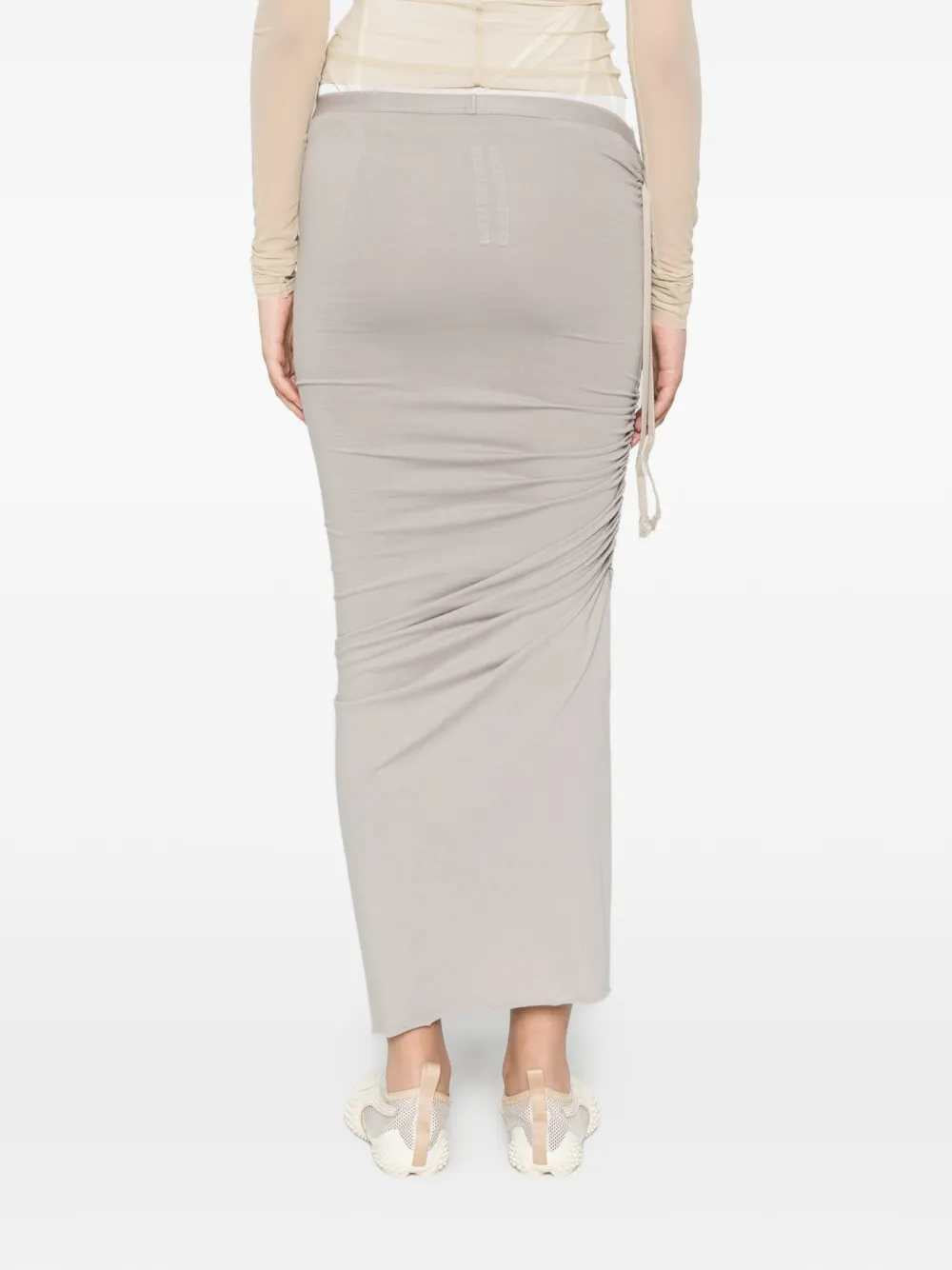 Rick Owens Women Edfu Gathered Skirt With Drawstring RICK OWENS