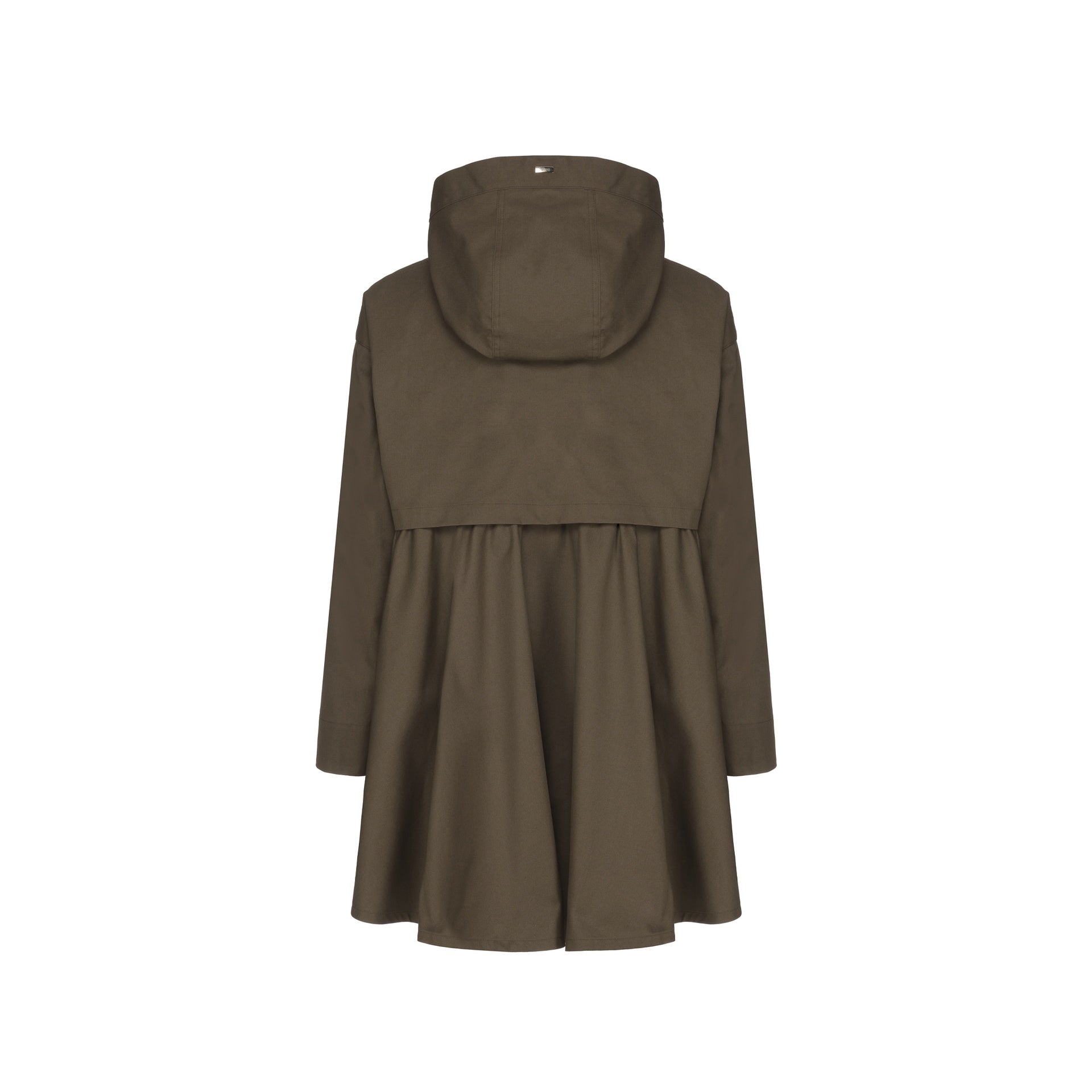 Herno Ruffled Flared Coat Women HERNO
