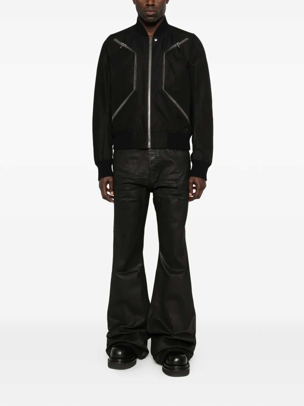 Rick Owens Men Zip-Up Bomber Jacket RICK OWENS