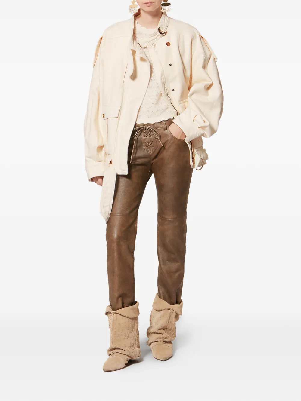 Marant Women Isabel Marant X Isalya Jacket With Pockets And Buckle ISABEL MARANT