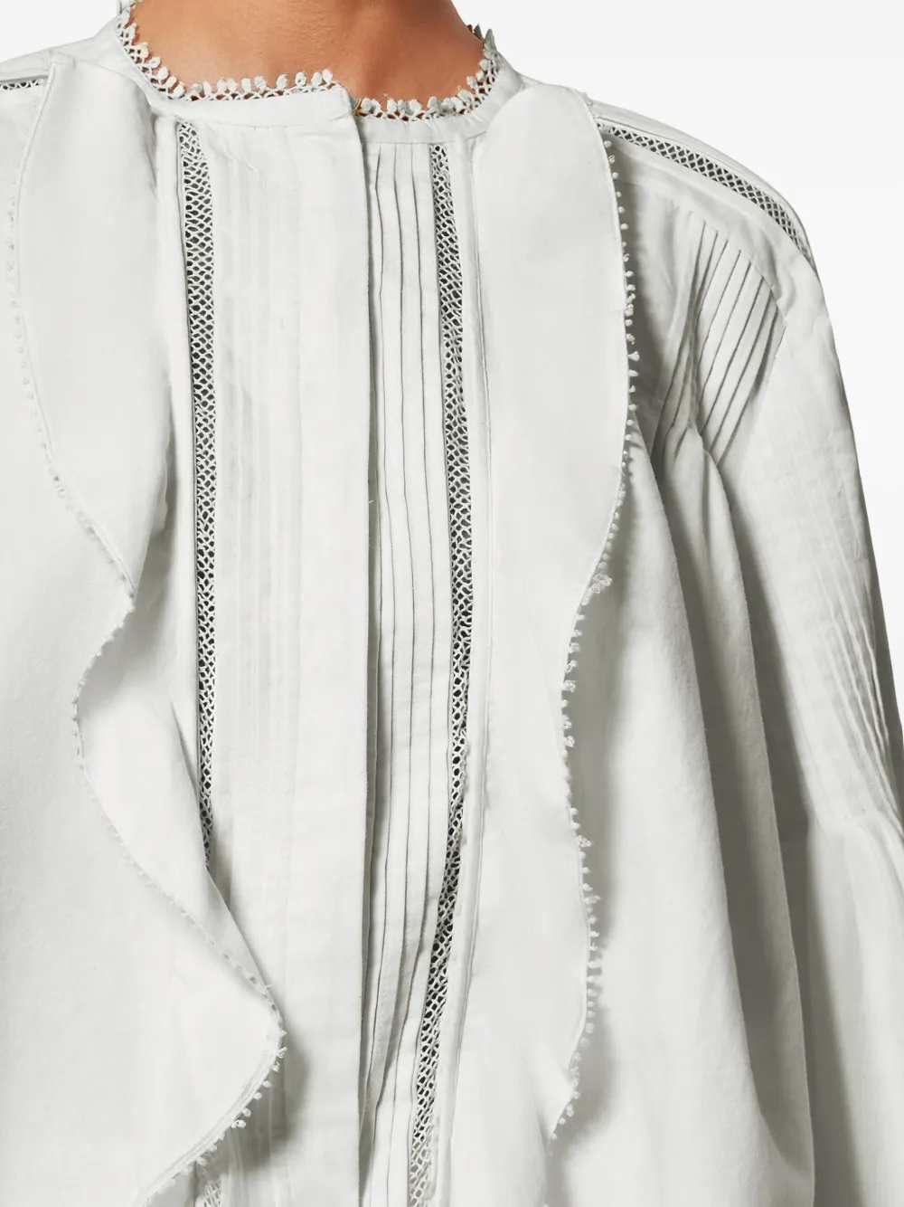 Marant Women Cubraly Ruffled Shirt ISABEL MARANT