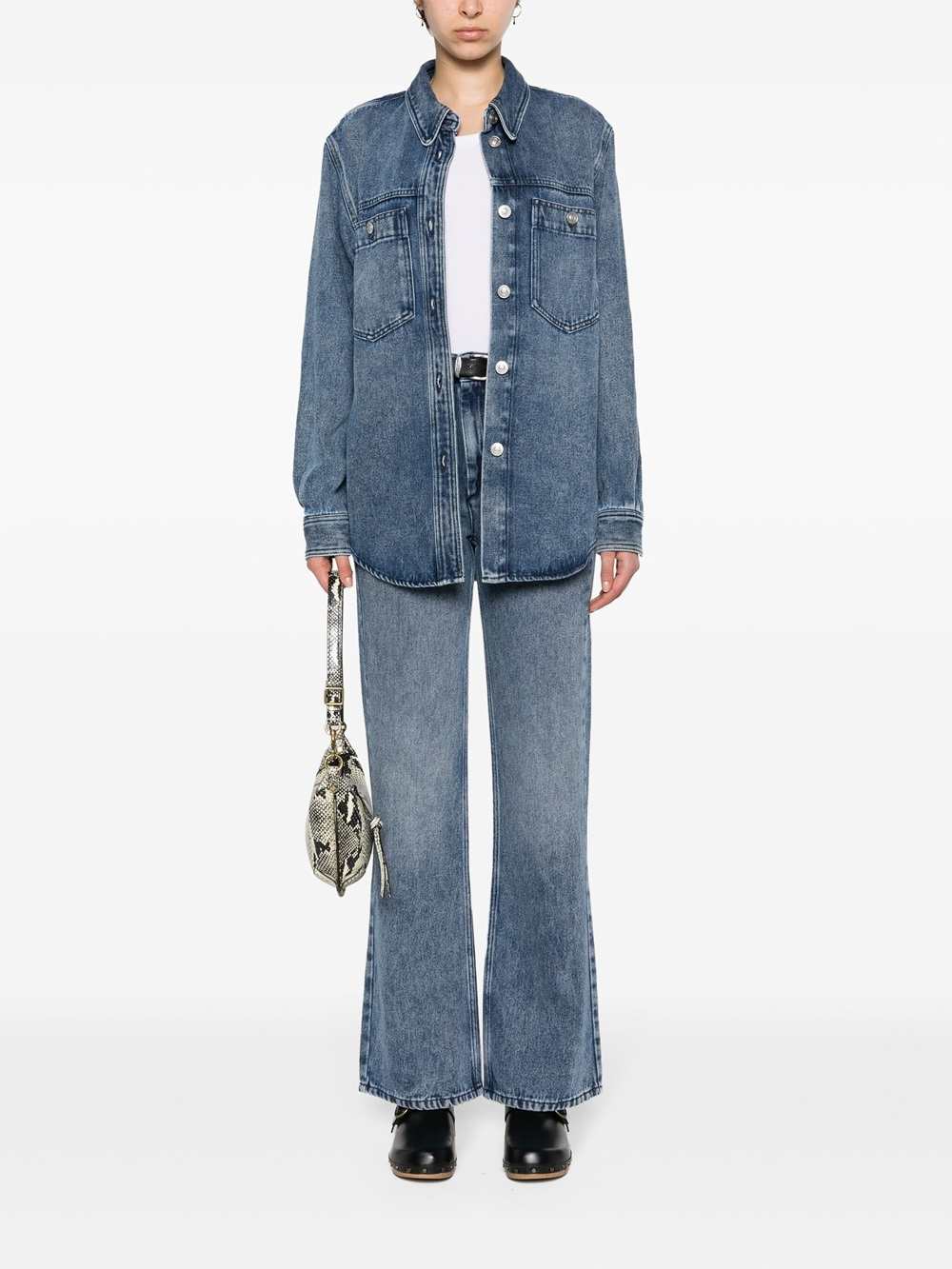 Marant Women Belvira Flared High-Waisted Jeans ISABEL MARANT