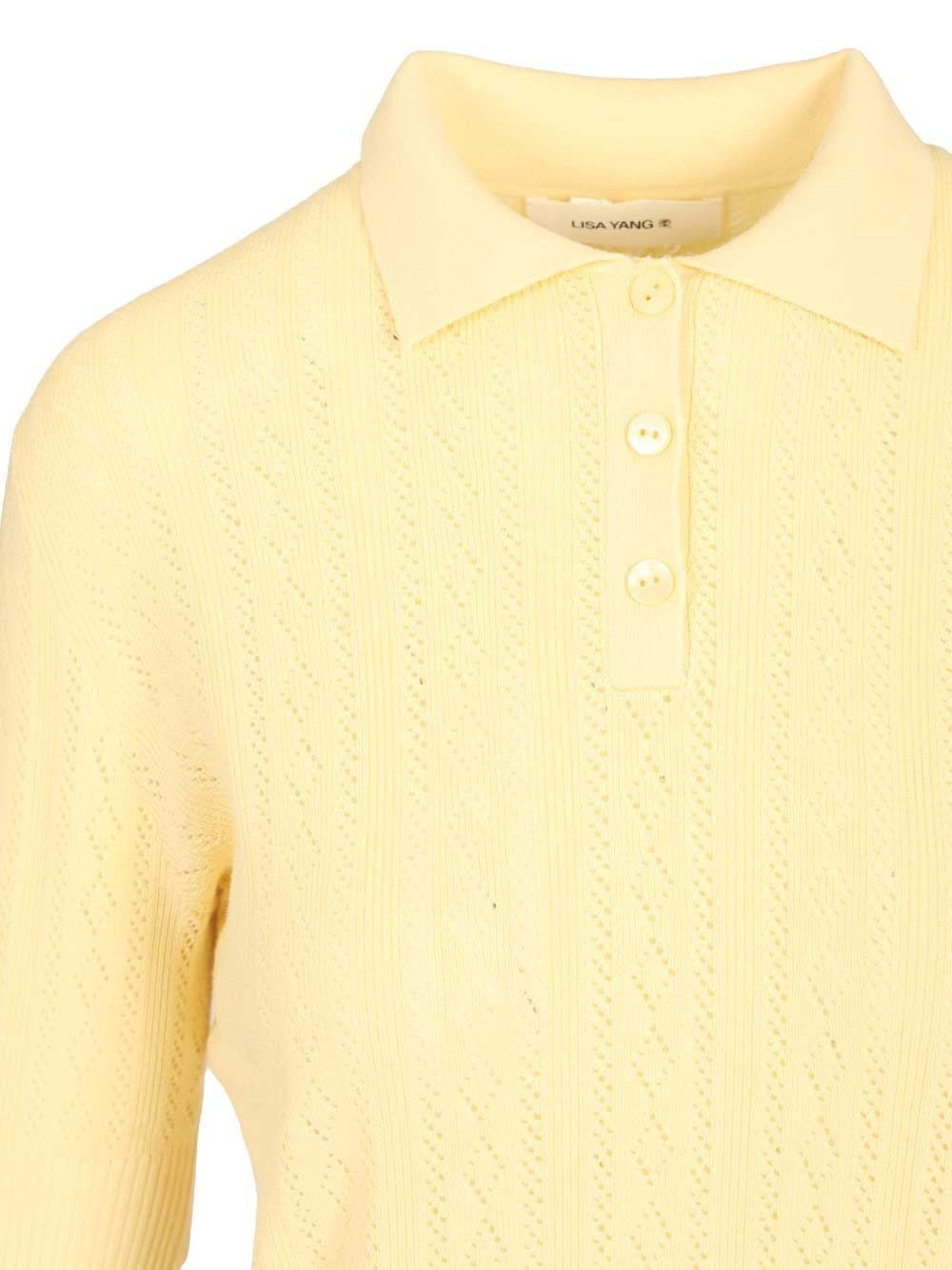 Lisa Yang Women Sweater With Collar LISA YANG