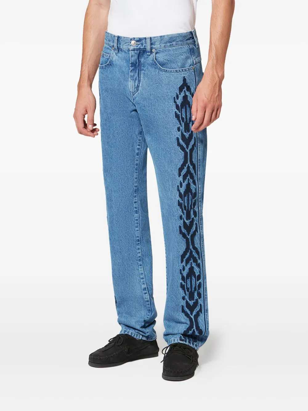 Marant Men Lewys Jeans With Embroidery ISABEL MARANT