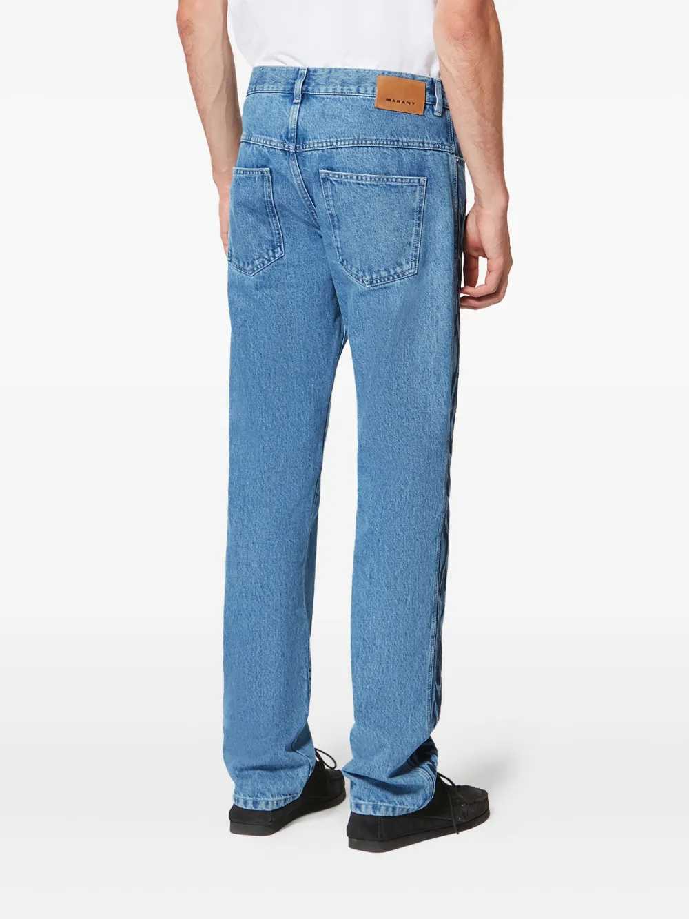 Marant Men Lewys Jeans With Embroidery ISABEL MARANT
