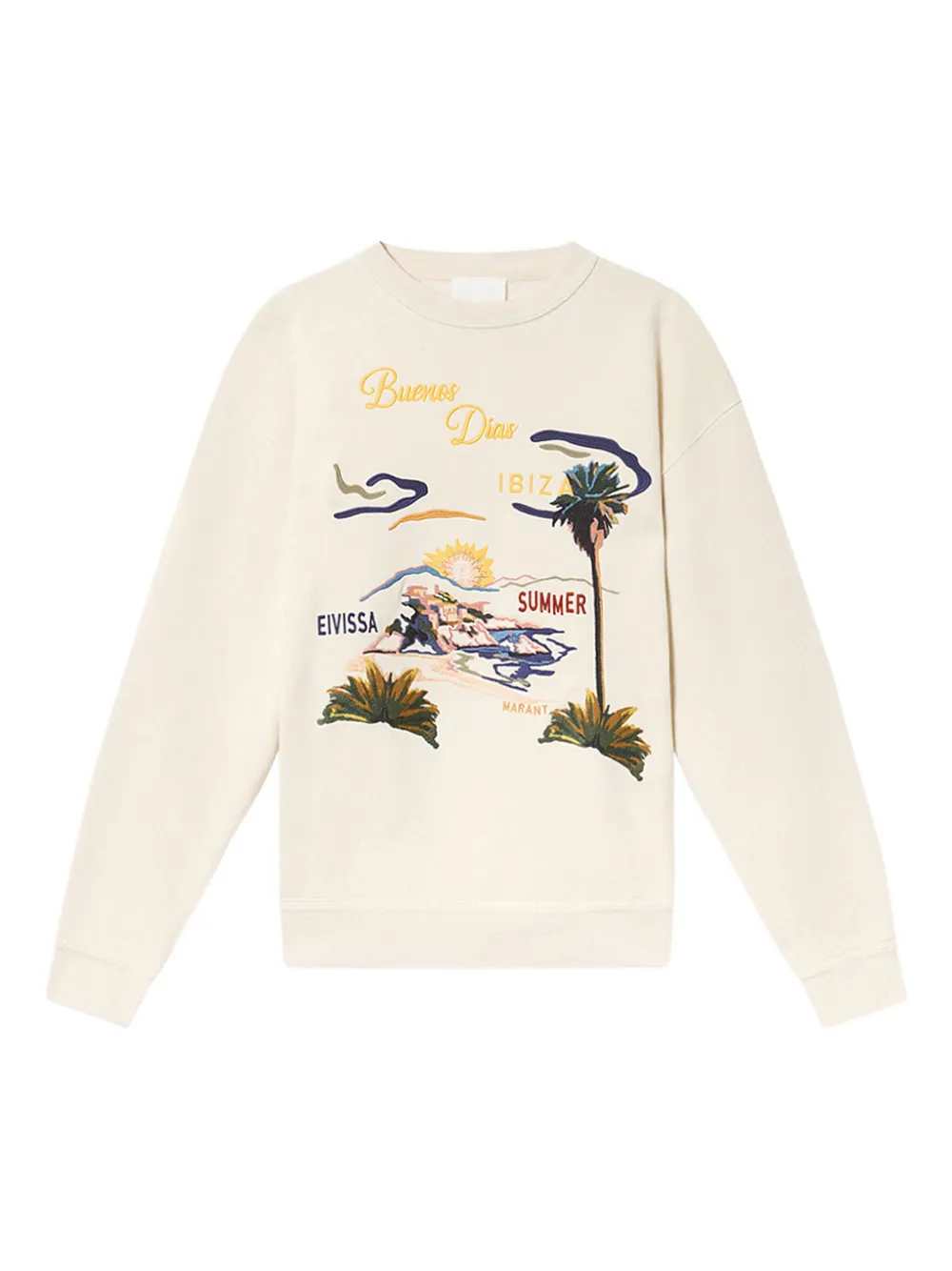 Marant Men Mikoy Sweatshirt With Embroidery ISABEL MARANT