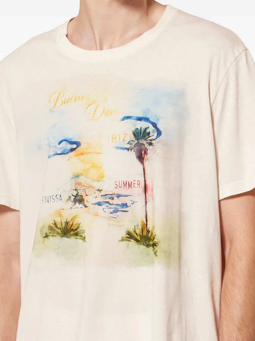 Marant Men Honore T-Shirt With Graphic Print ISABEL MARANT