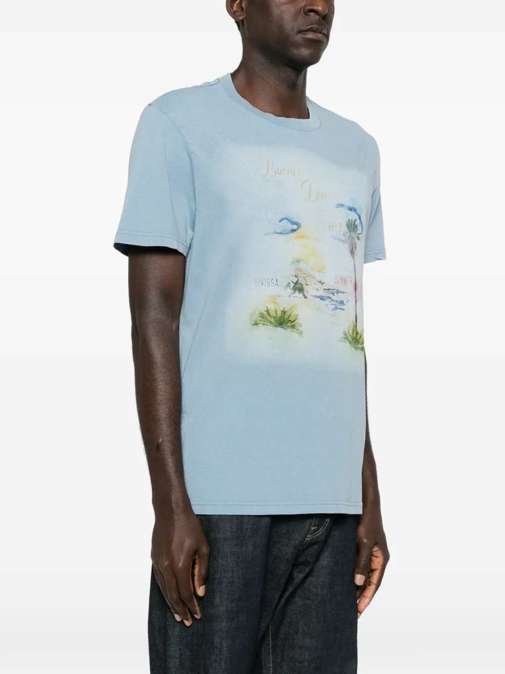 Marant Men Honore T-Shirt With Graphic Print ISABEL MARANT