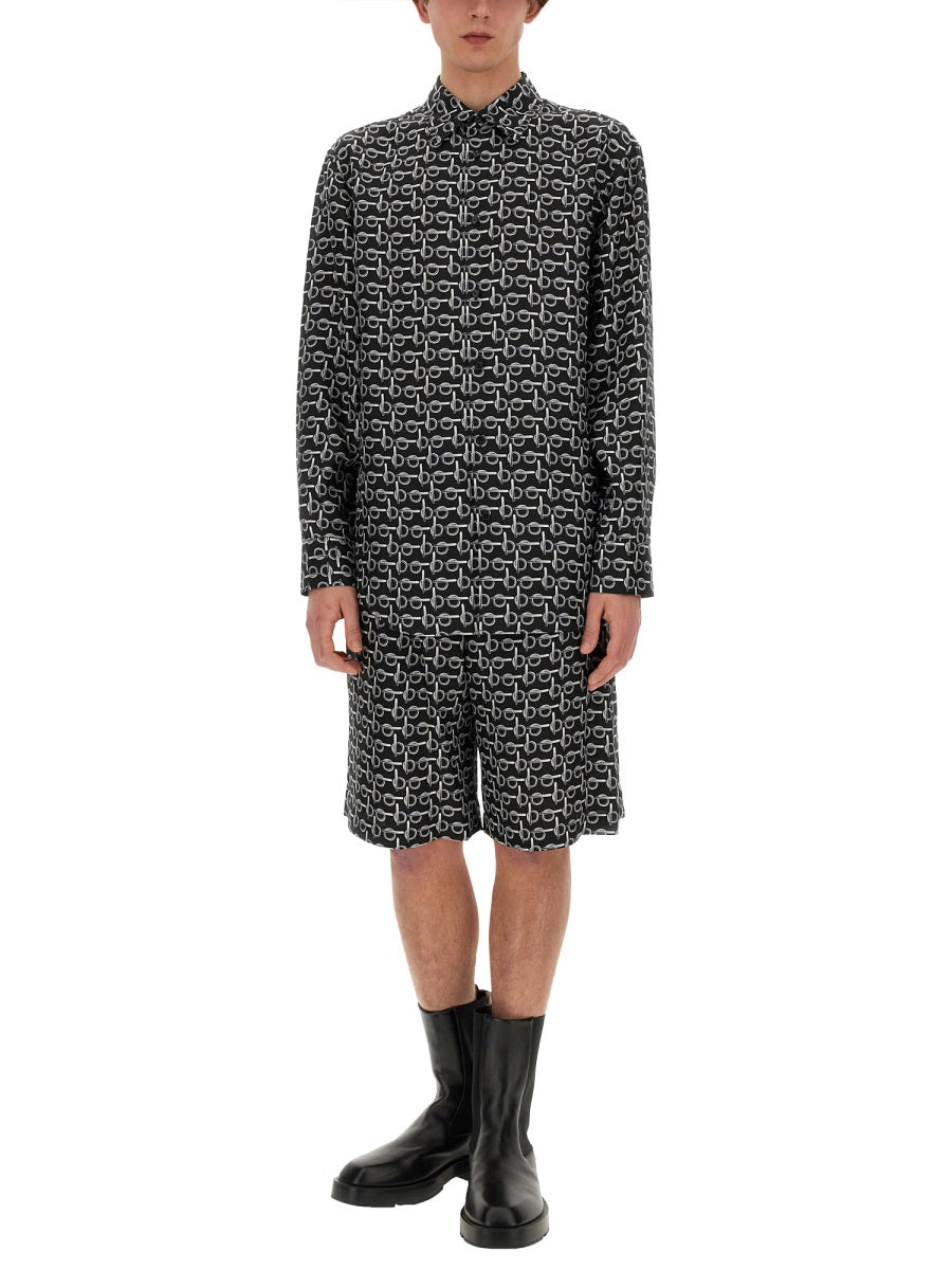 Burberry Men All Over Print Bermuda Shorts BURBERRY