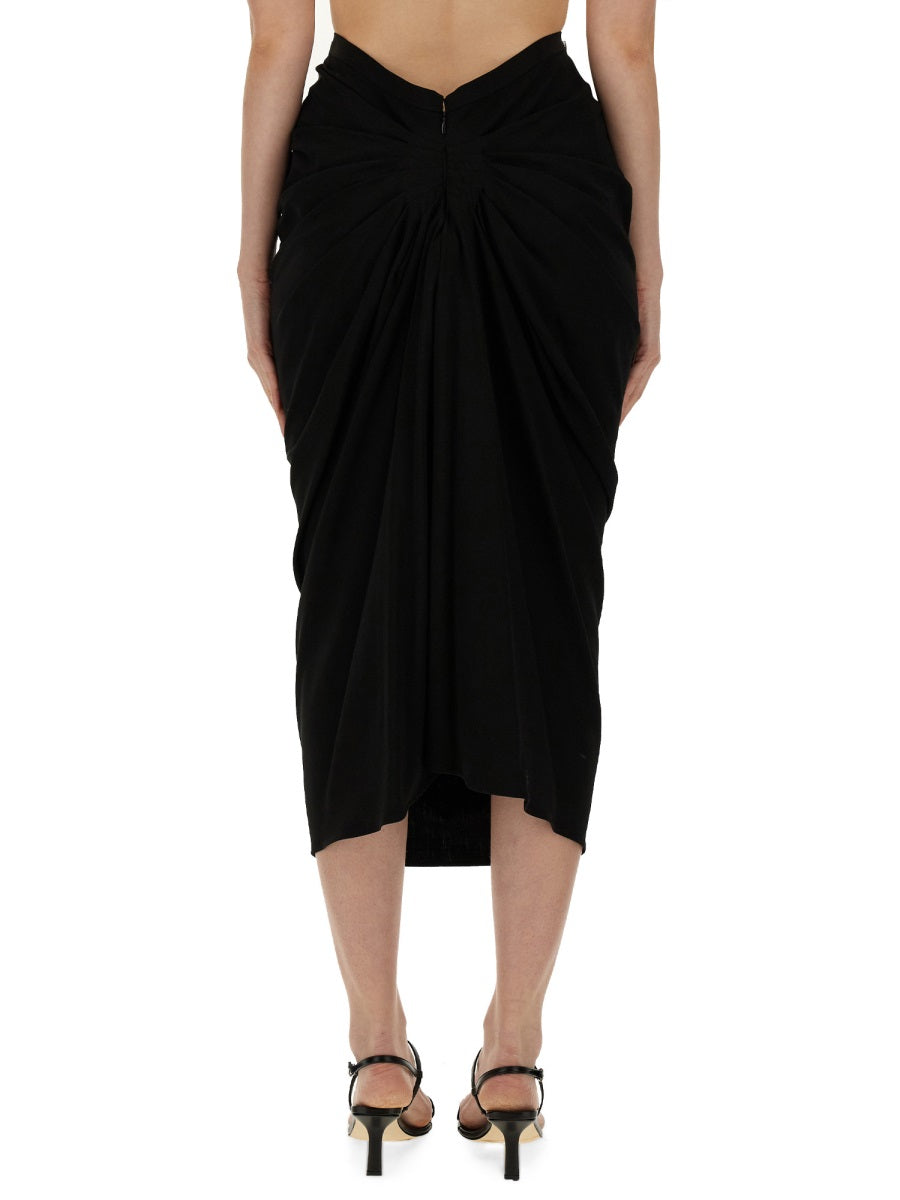 Dries Van Noten Women Skirt With Drape DRIES VAN NOTEN