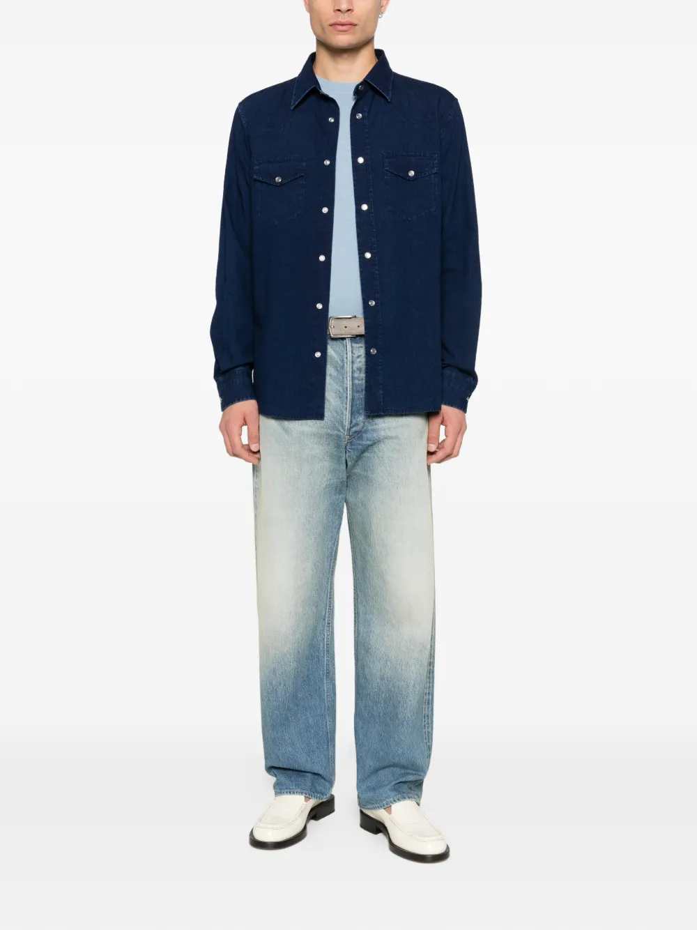 Tom Ford Men Shirt With Chest Pocket TOM FORD