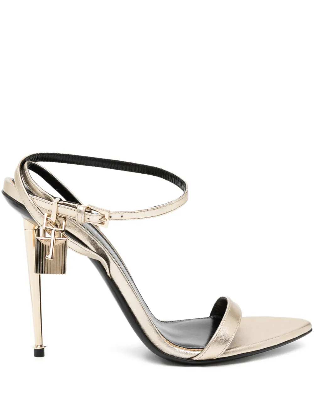 Tom Ford Women 105Mm Padlock Leather Sandals TOM FORD