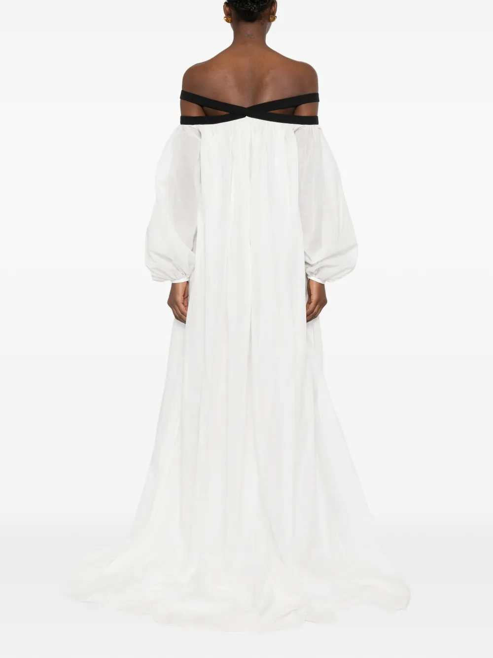 Tom Ford Women Long Dress With Black Detail TOM FORD