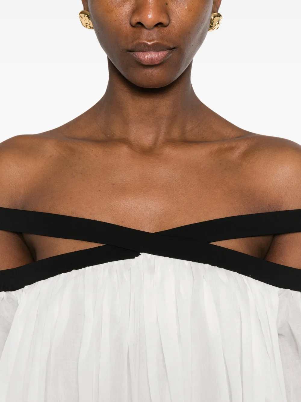 Tom Ford Women Long Dress With Black Detail TOM FORD