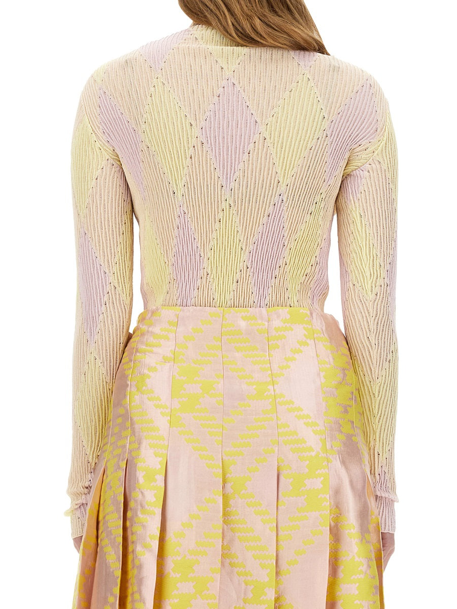 Burberry Women Shirt With Check Pattern BURBERRY
