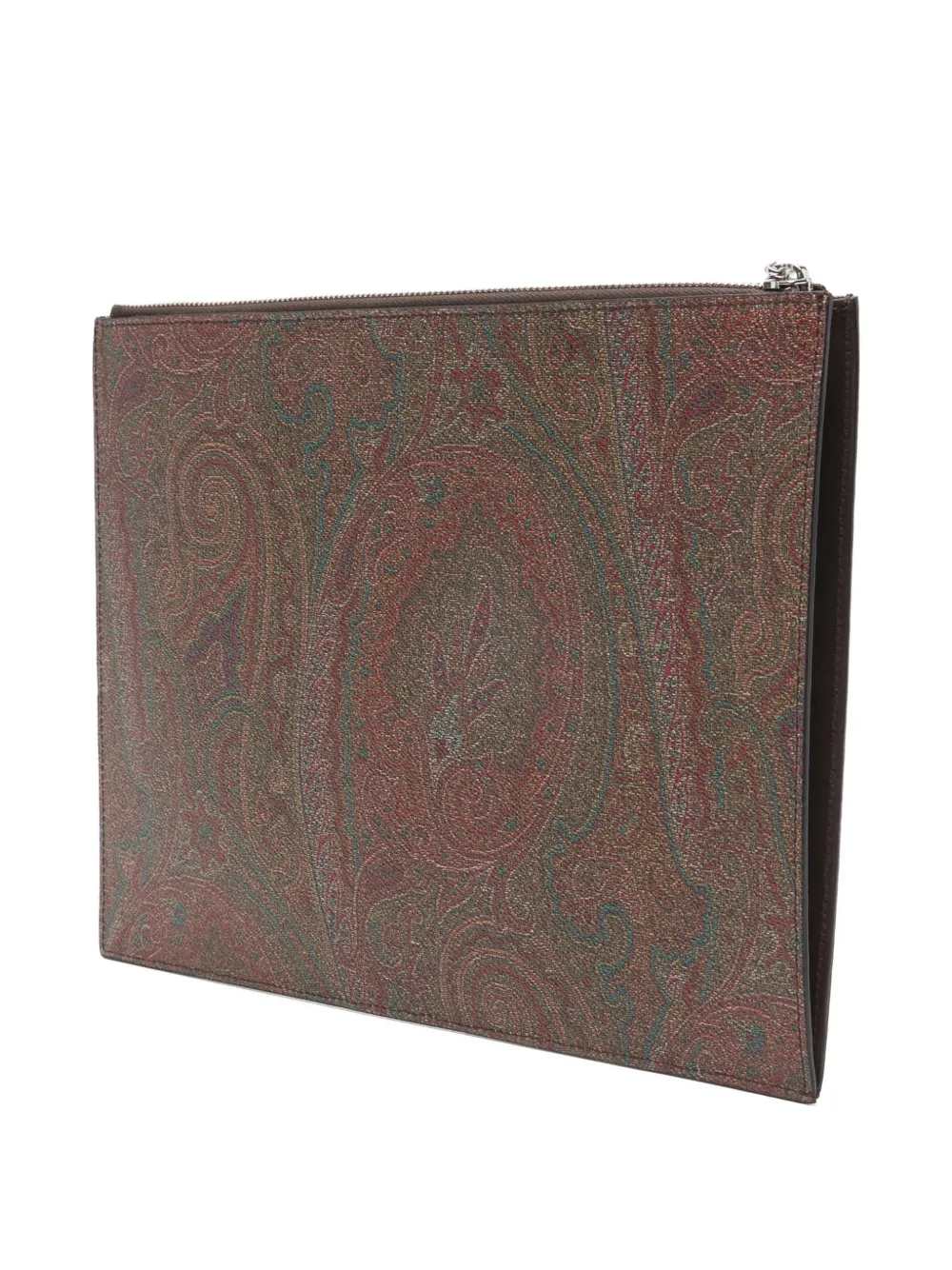 Etro Men Clutch Bag With Embroidered Logo And Paisley Print ETRO