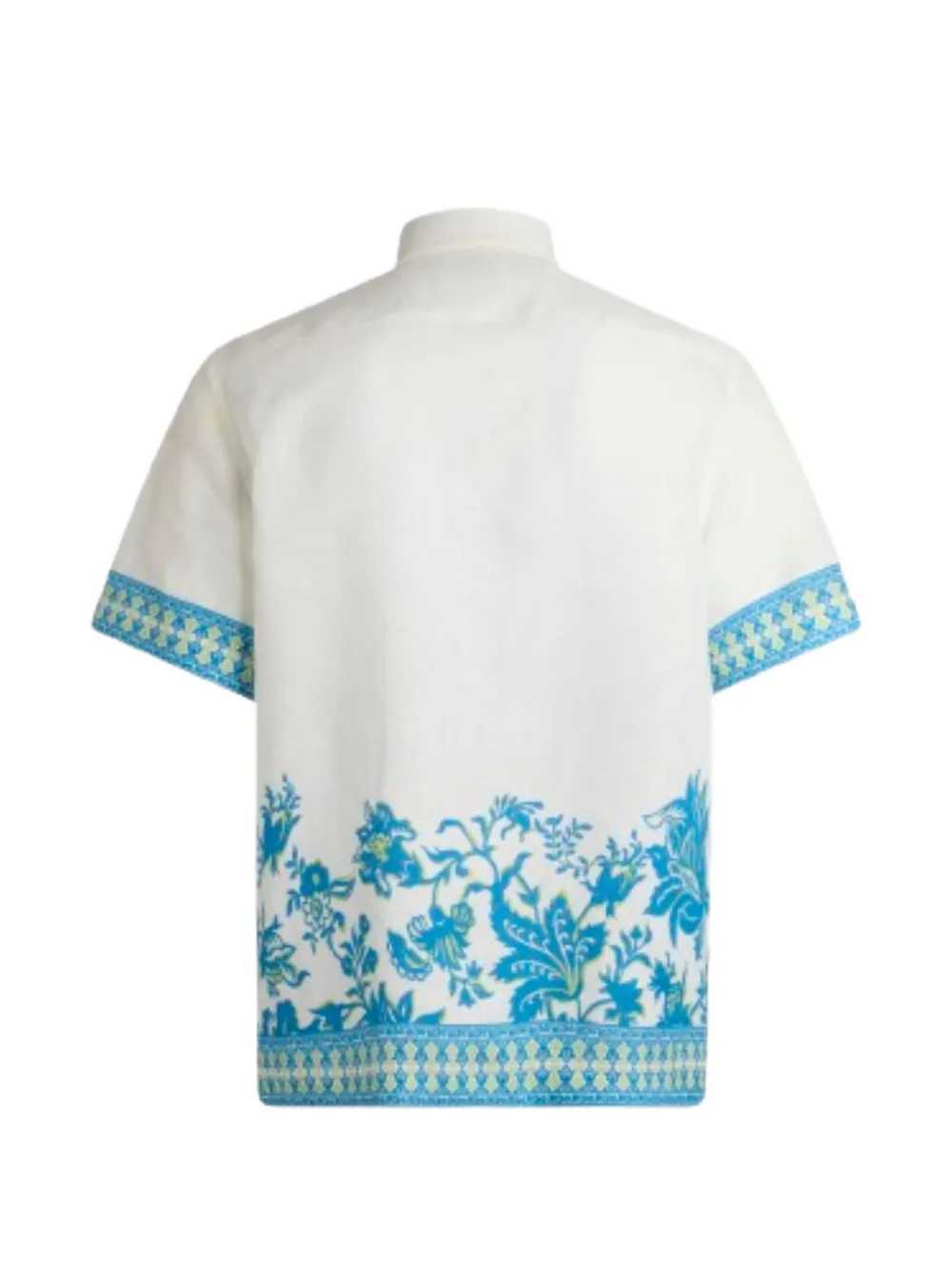 Etro Men Geometric Floral Linen Shirt ETRO
