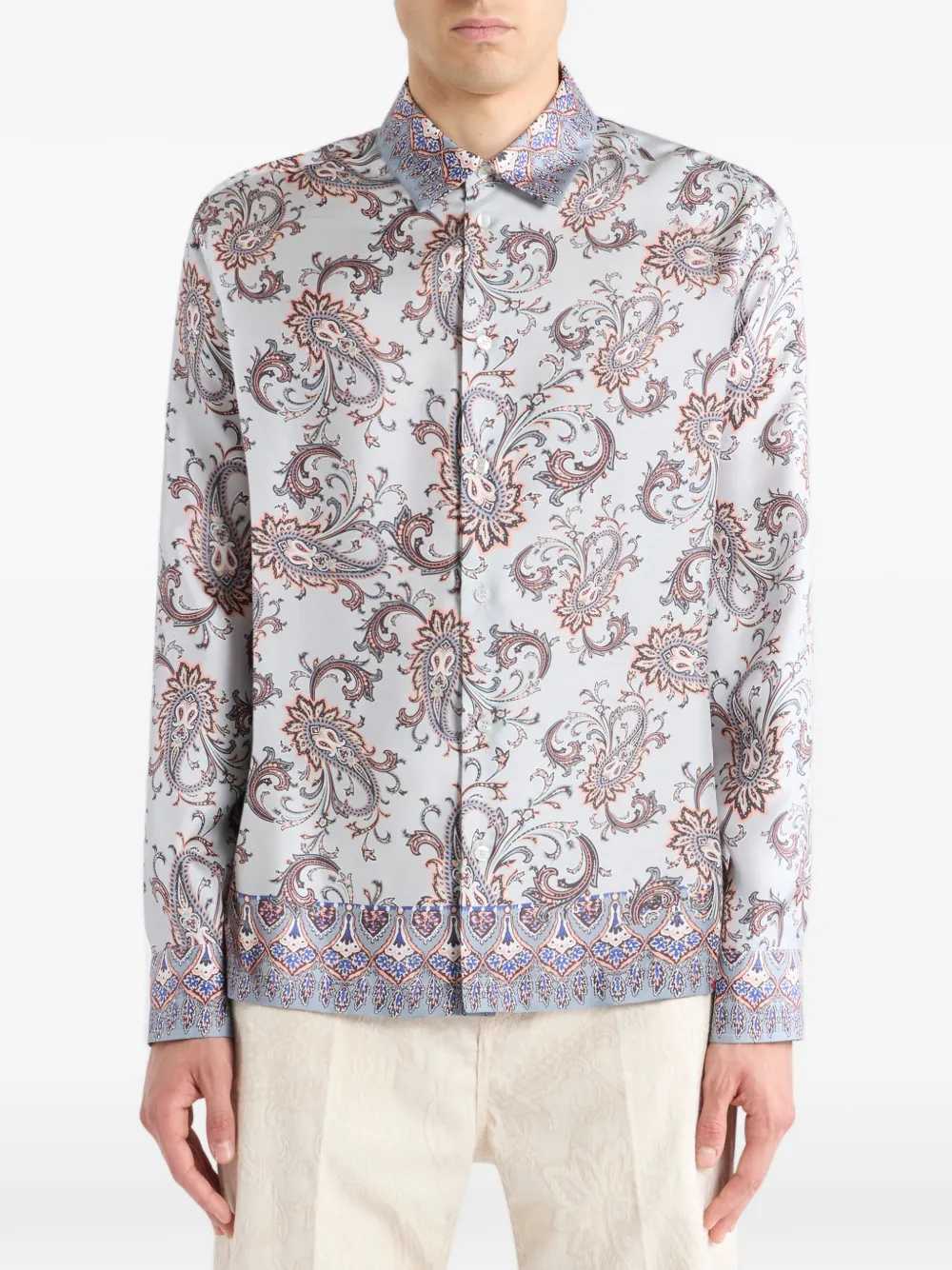 Etro Men Paisley Leaf Print Shirt ETRO