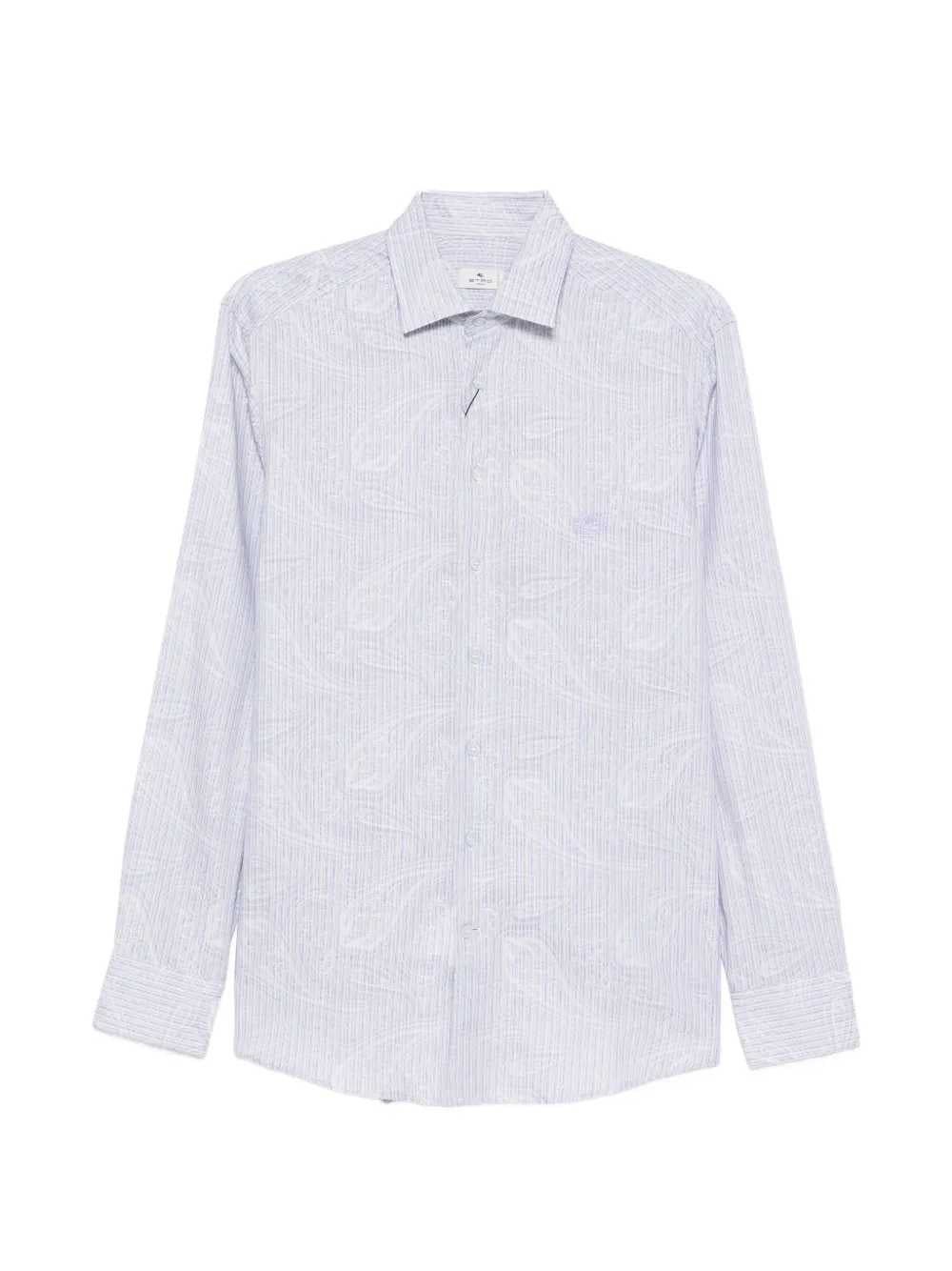 Etro Men Striped Shirt With Paisley Print ETRO