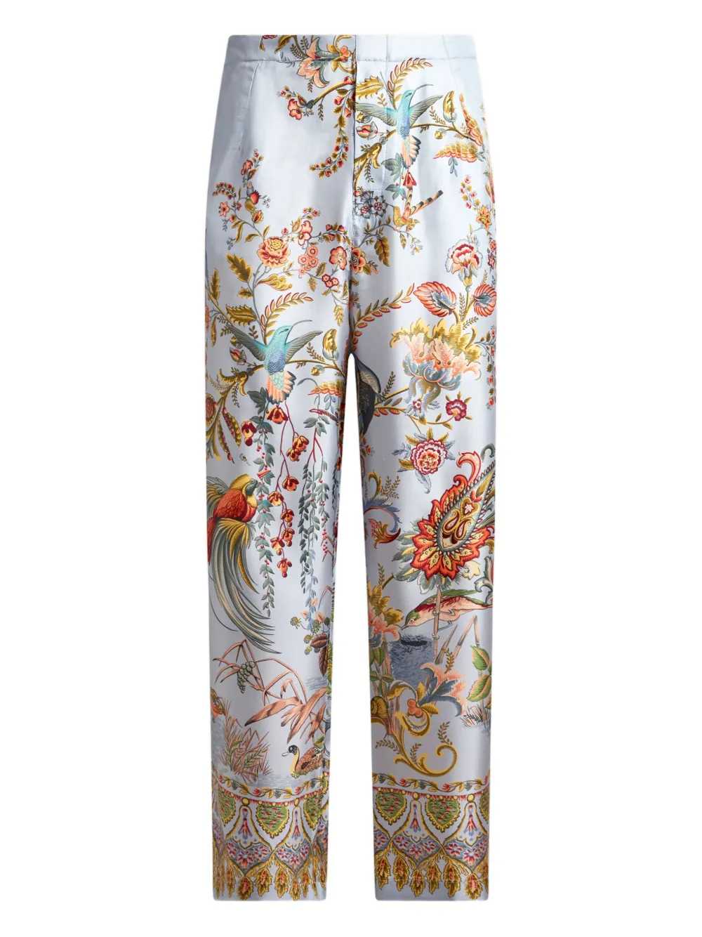 Etro Men Printed Silk Trousers ETRO