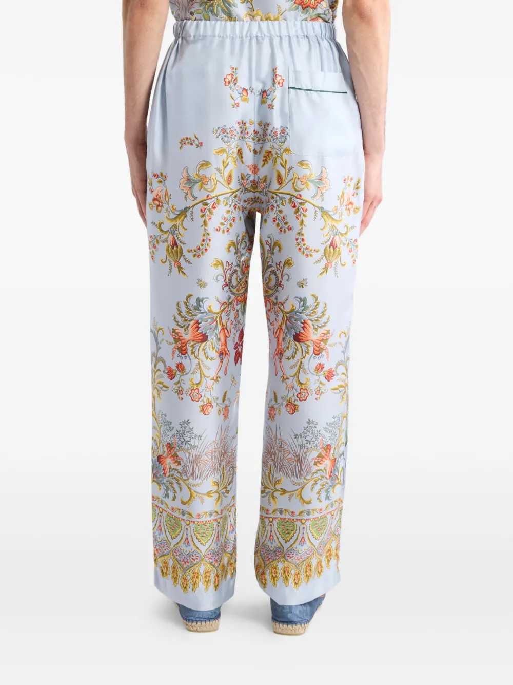 Etro Men Printed Silk Trousers ETRO