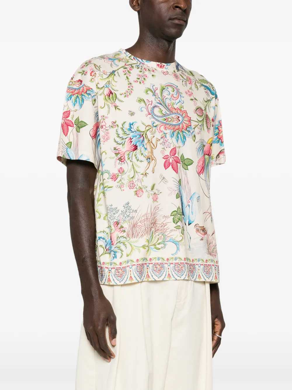 Etro Men Floral Print T-Shirt ETRO