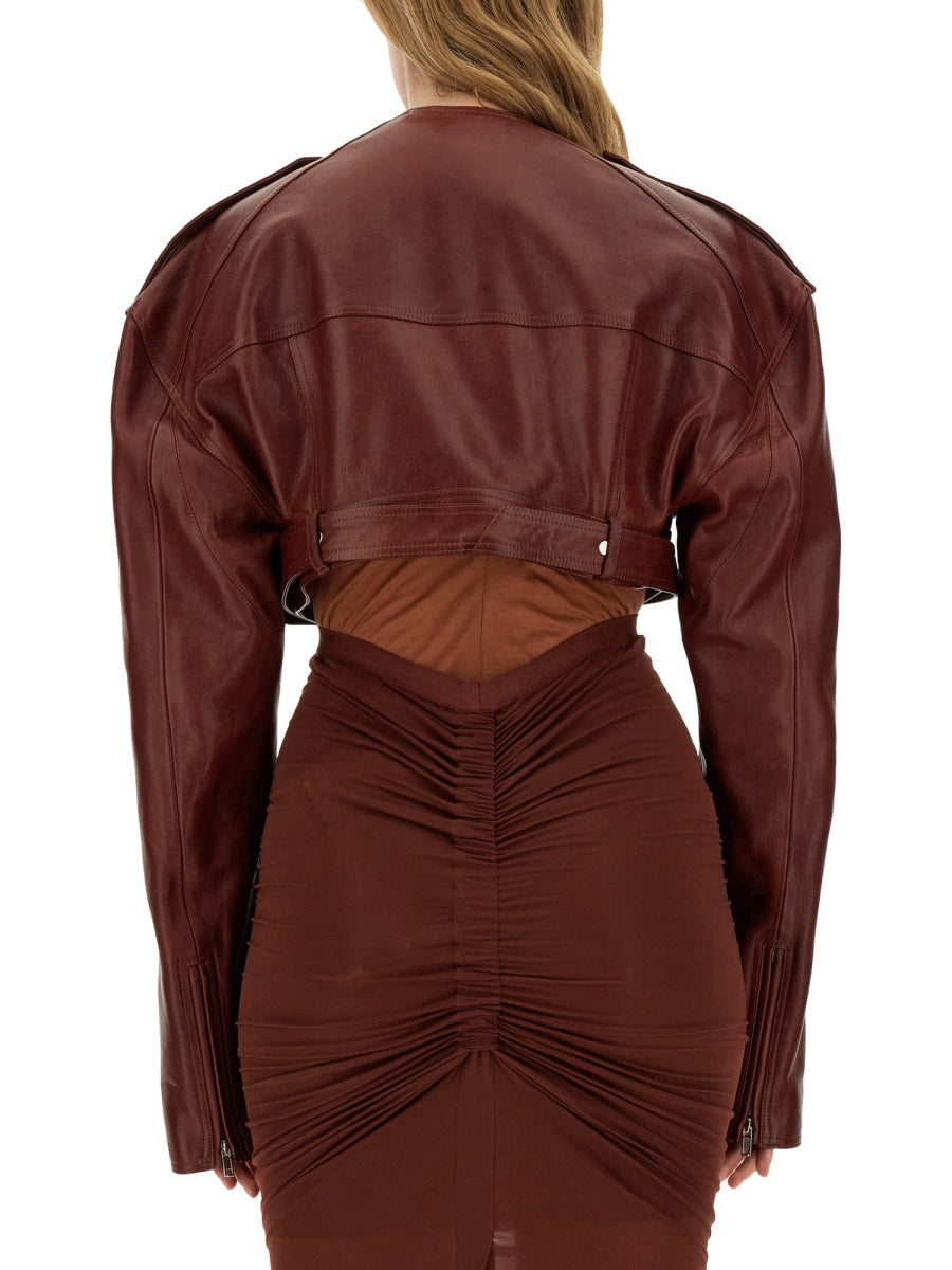 Rick Owens Women Leather Jacket RICK OWENS
