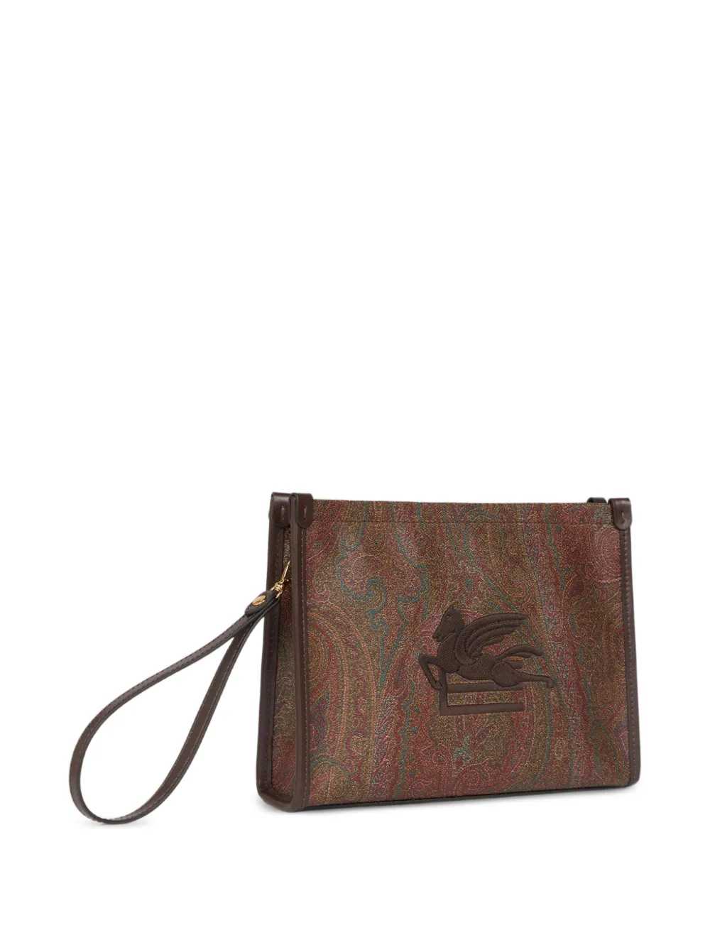 Etro Women Clutch Bag With Arnica Pegasus Embroidery ETRO