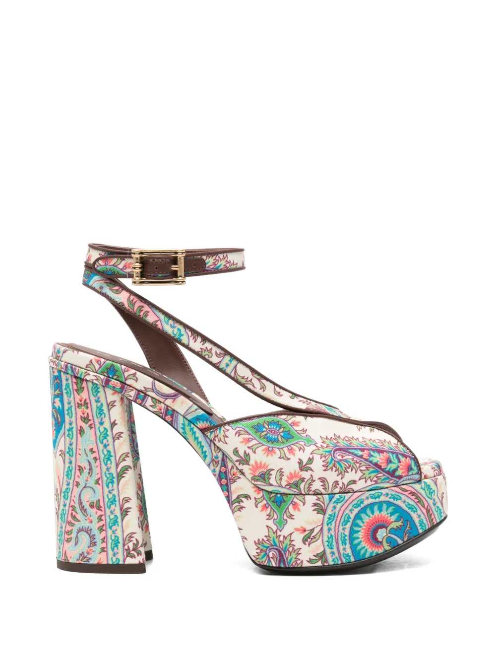 Etro Women Paisley-Patterned Platform Sandals With Heel ETRO