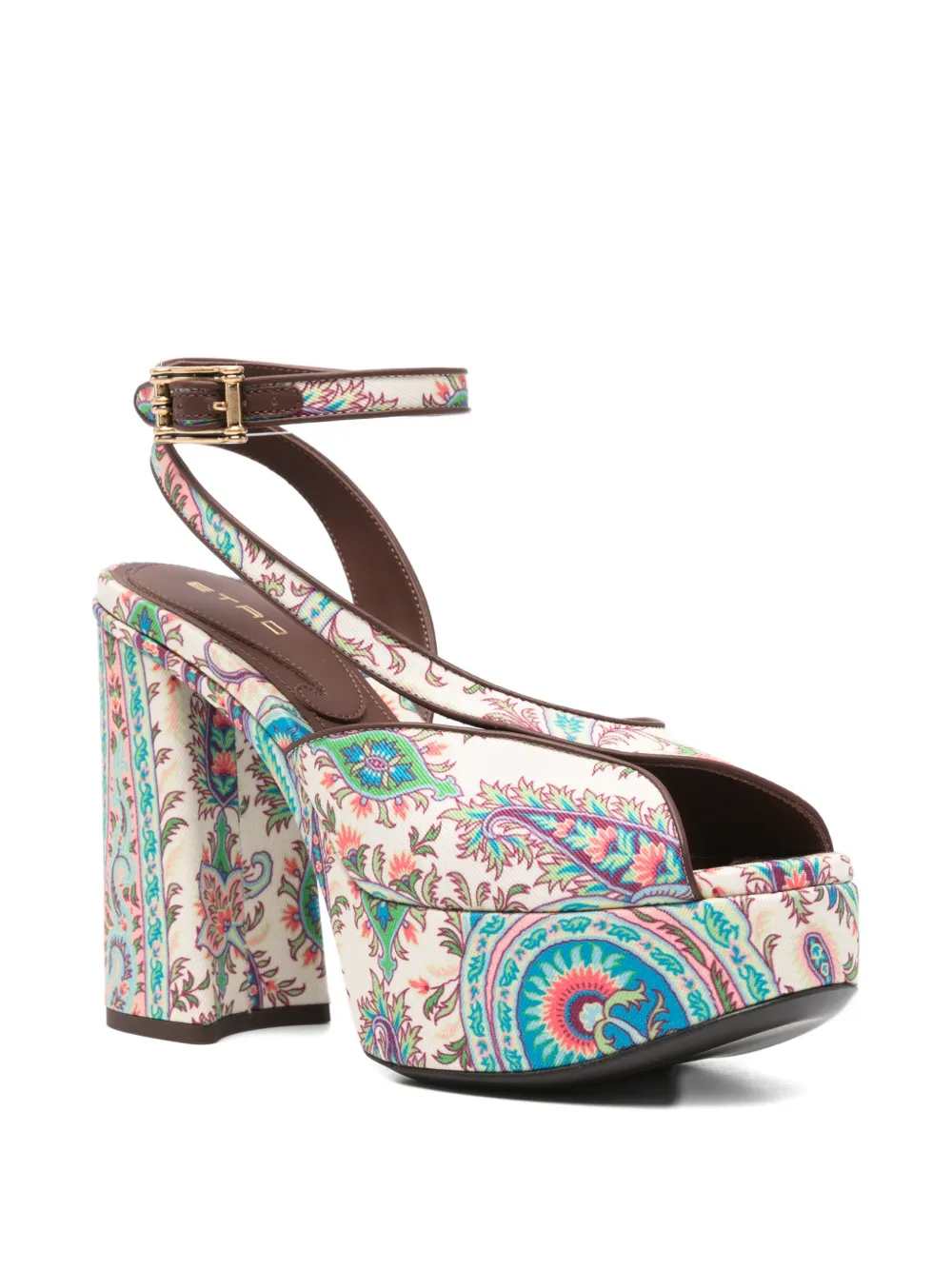 Etro Women Paisley-Patterned Platform Sandals With Heel ETRO