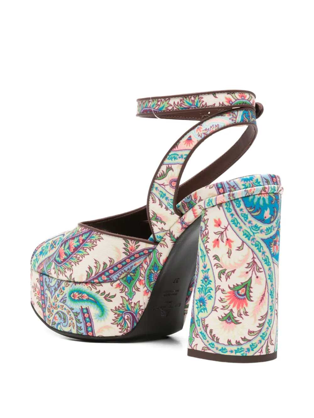 Etro Women Paisley-Patterned Platform Sandals With Heel ETRO