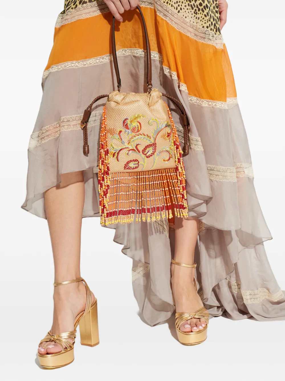 Etro Women Kalispera Small Embroidered Tote Bag ETRO