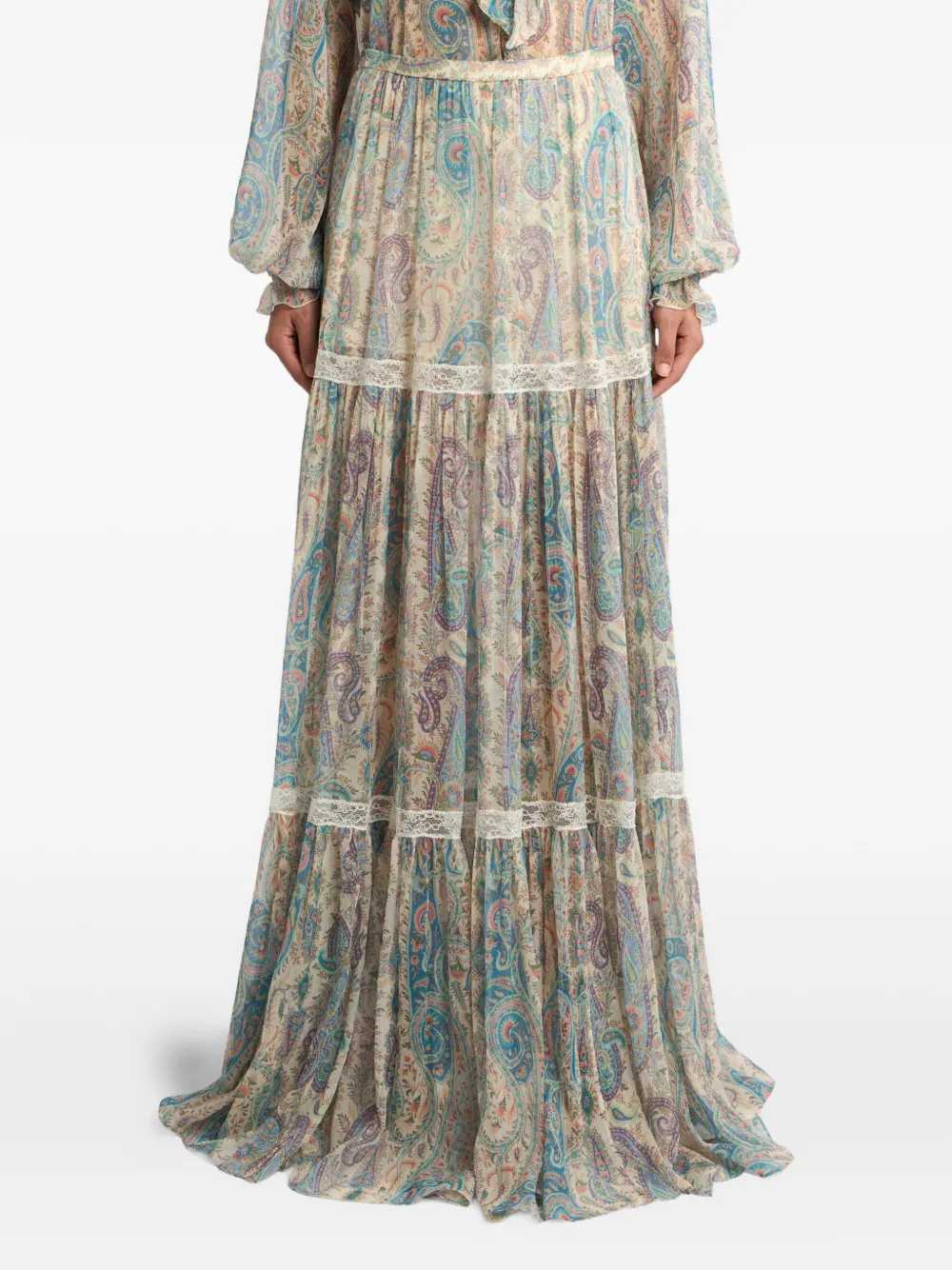 Etro Women Long Skirt With Paisley Print ETRO
