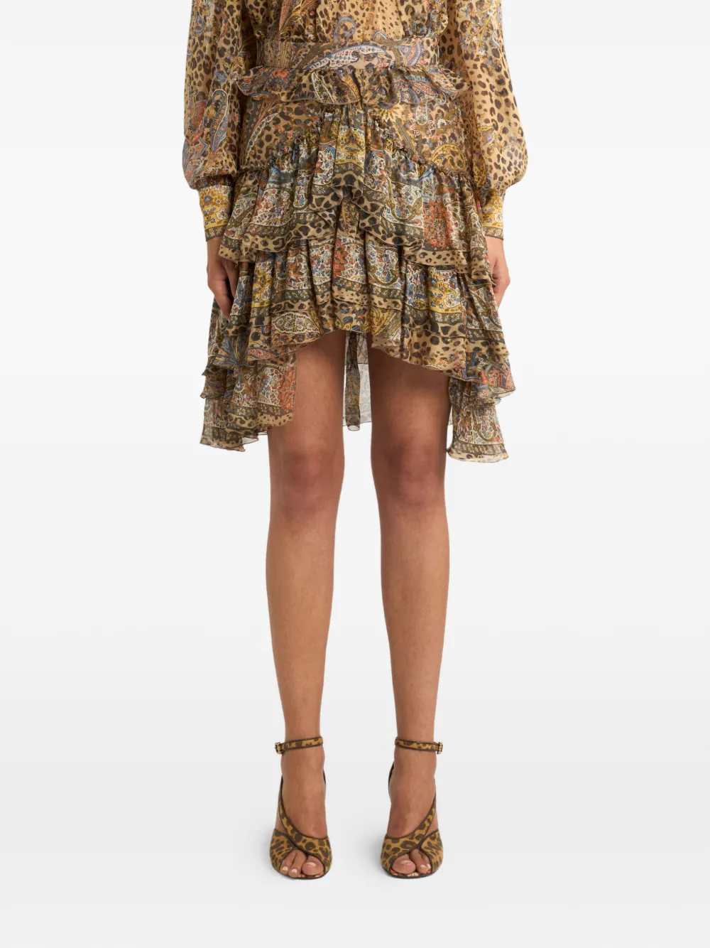 Etro Women Ruffled Paisley Skirt ETRO