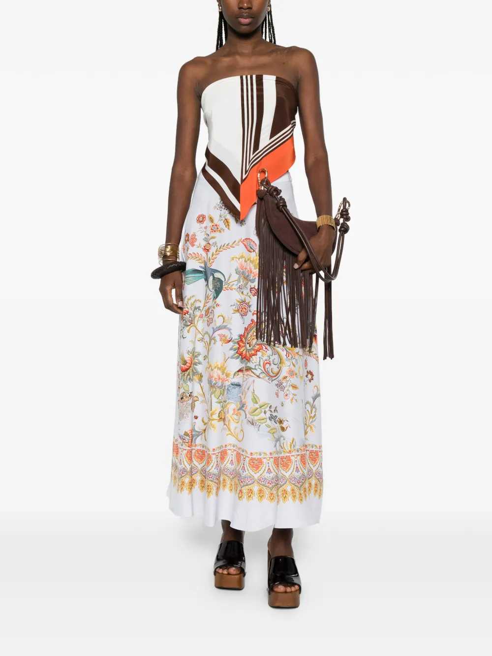 Etro Women Long Floral Semi-Circle Skirt ETRO