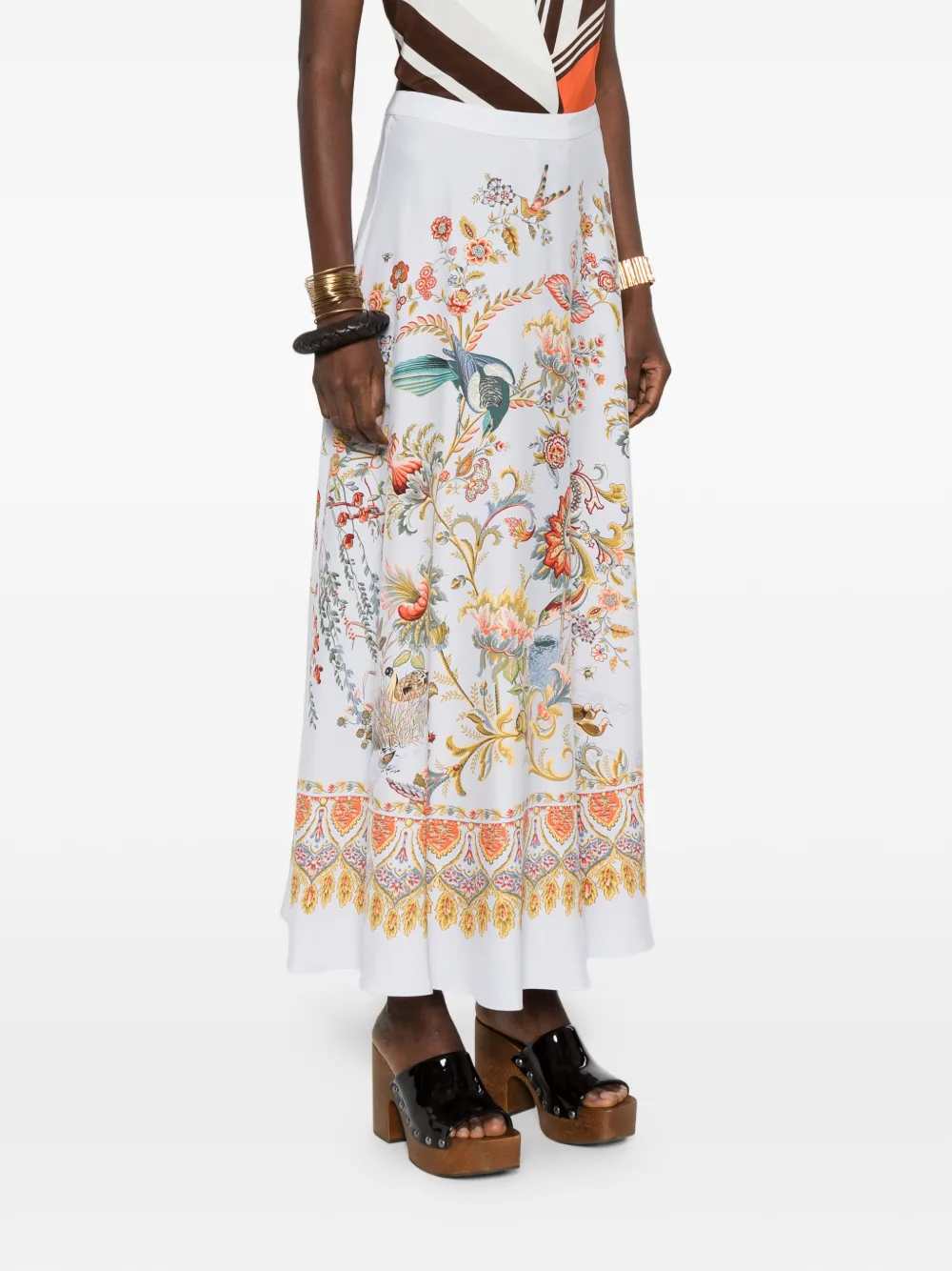 Etro Women Long Floral Semi-Circle Skirt ETRO