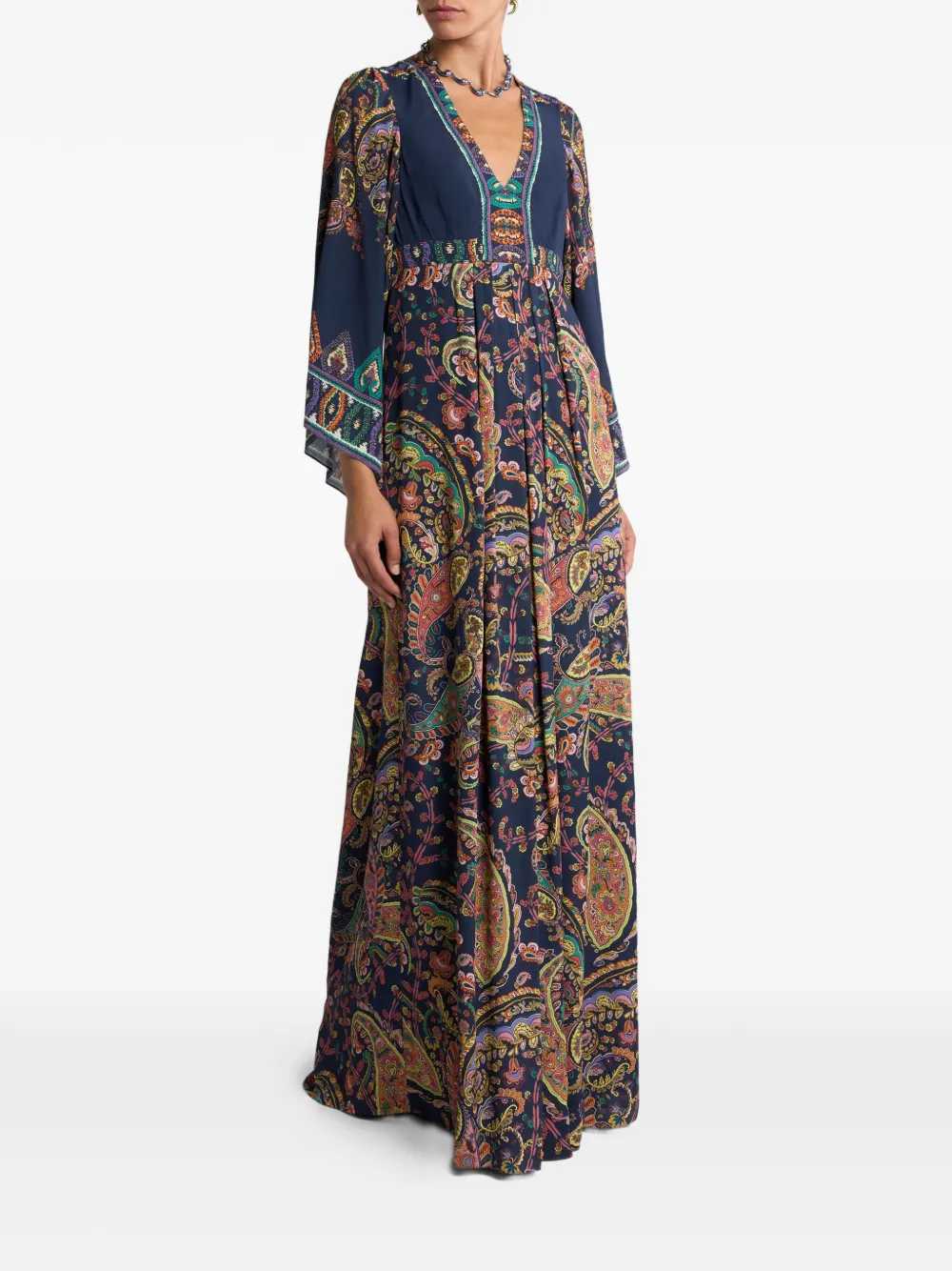 Etro Women Paisley Print V-Neck Dress ETRO