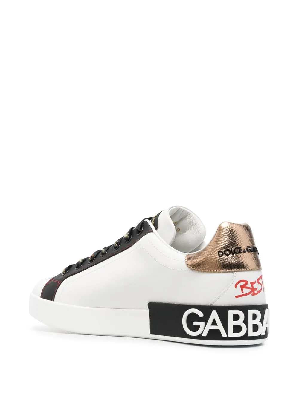 Dolce & Gabbana Men Portofino Print Sneakers DOLCE & GABBANA