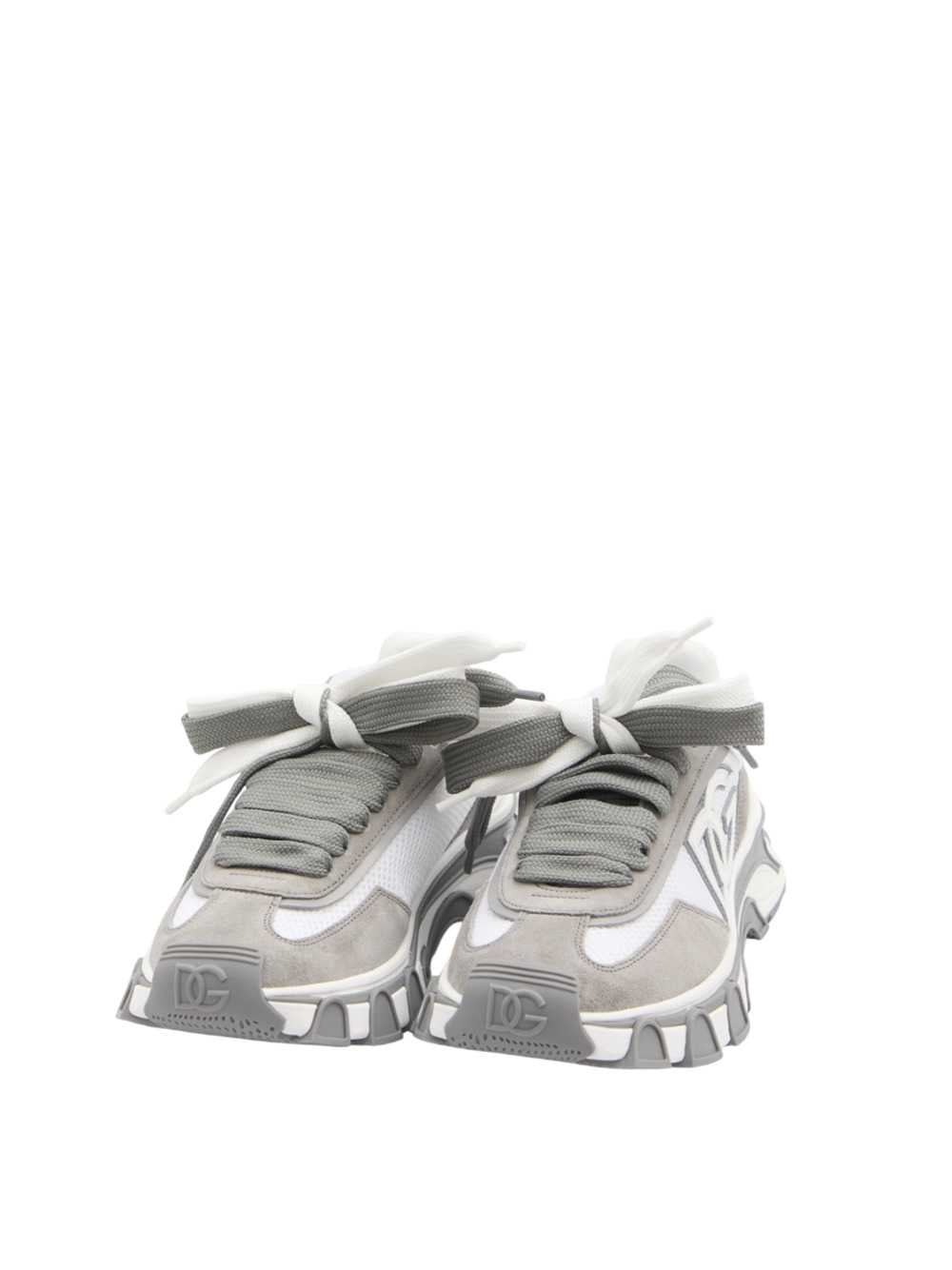 Dolce & Gabbana Men Nylon And Calfskin Sneakers With Dg Patch: DOLCE & GABBANA