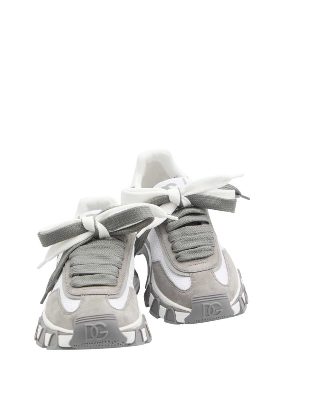 Dolce & Gabbana Men Nylon And Calfskin Sneakers With Dg Patch: DOLCE & GABBANA
