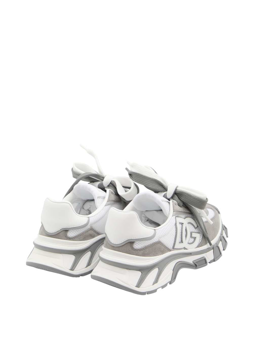 Dolce & Gabbana Men Nylon And Calfskin Sneakers With Dg Patch: DOLCE & GABBANA