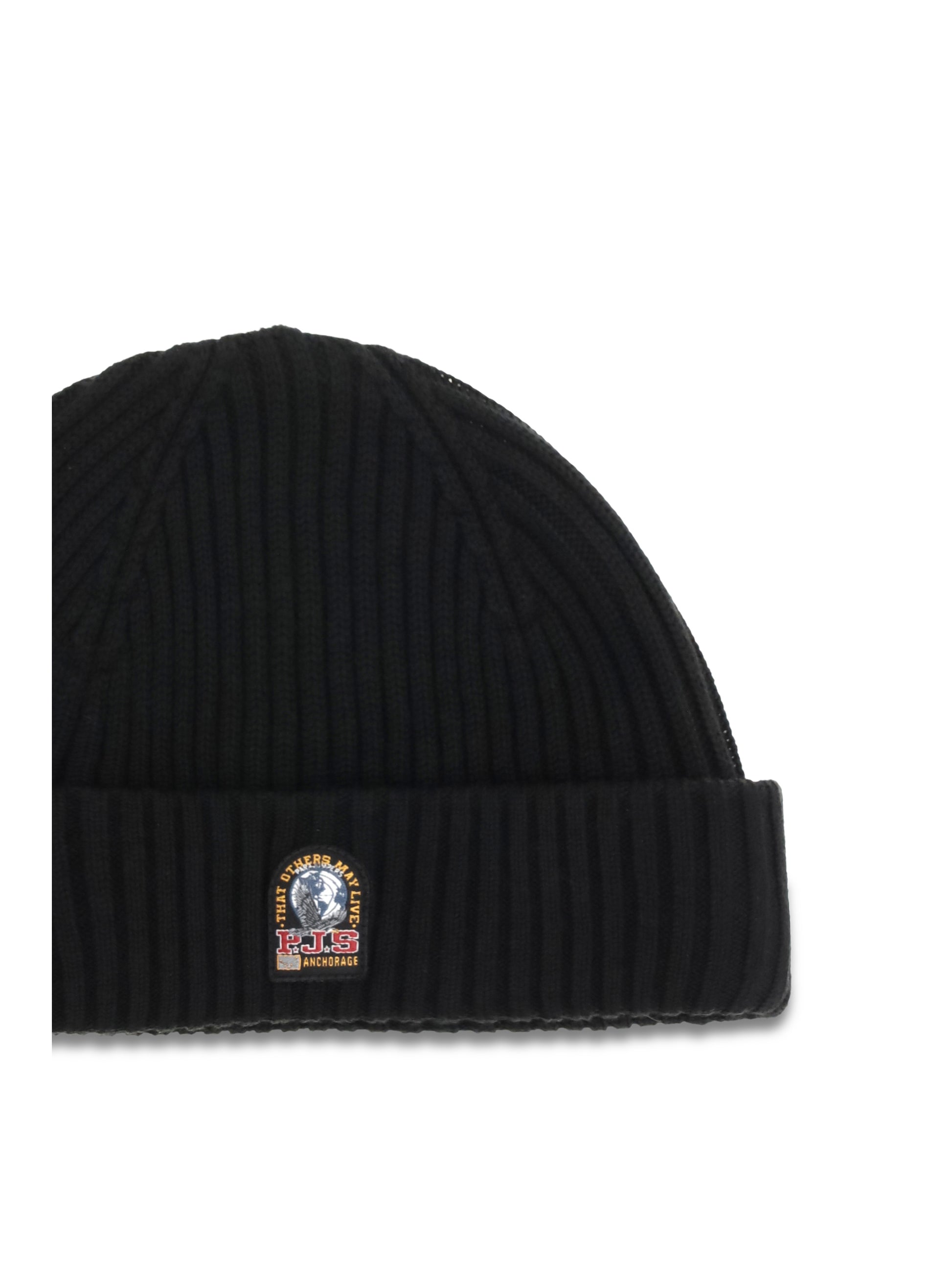 Parajumpers Men Beanie In Ribbed Knit With Logo PARAJUMPERS