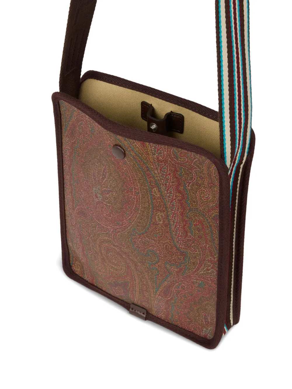 Etro Men Small Arnica Shoulder Bag With Paisley Print ETRO