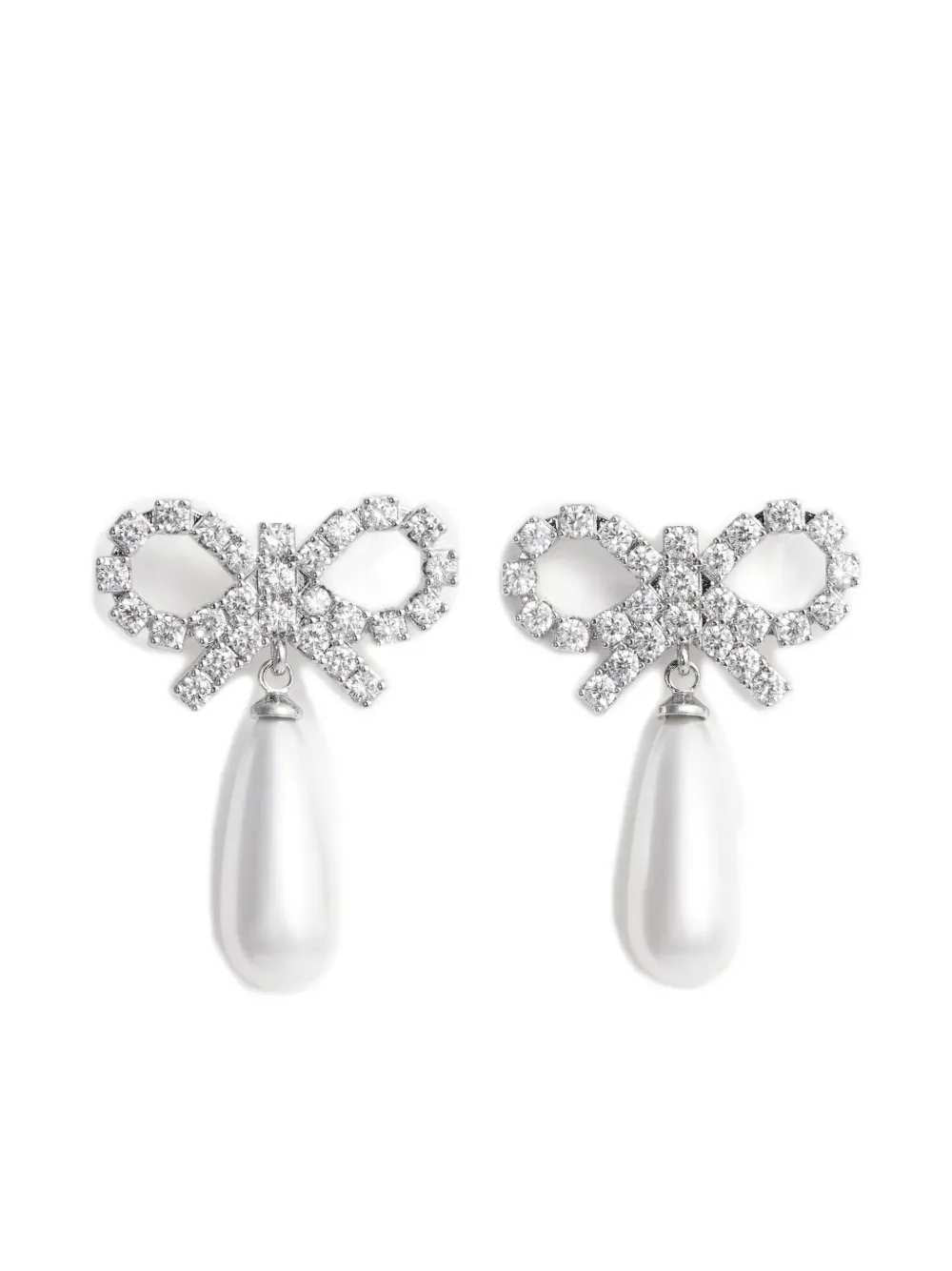 Self-Portrait Women Bow And Pearl Earrings SELF-PORTRAIT
