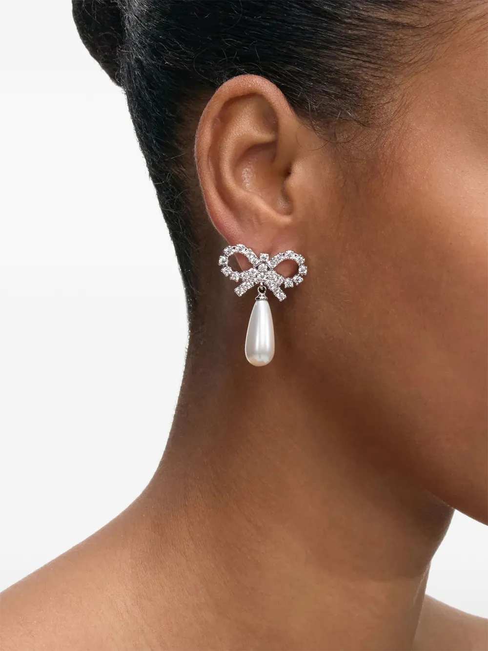 Self-Portrait Women Bow And Pearl Earrings SELF-PORTRAIT