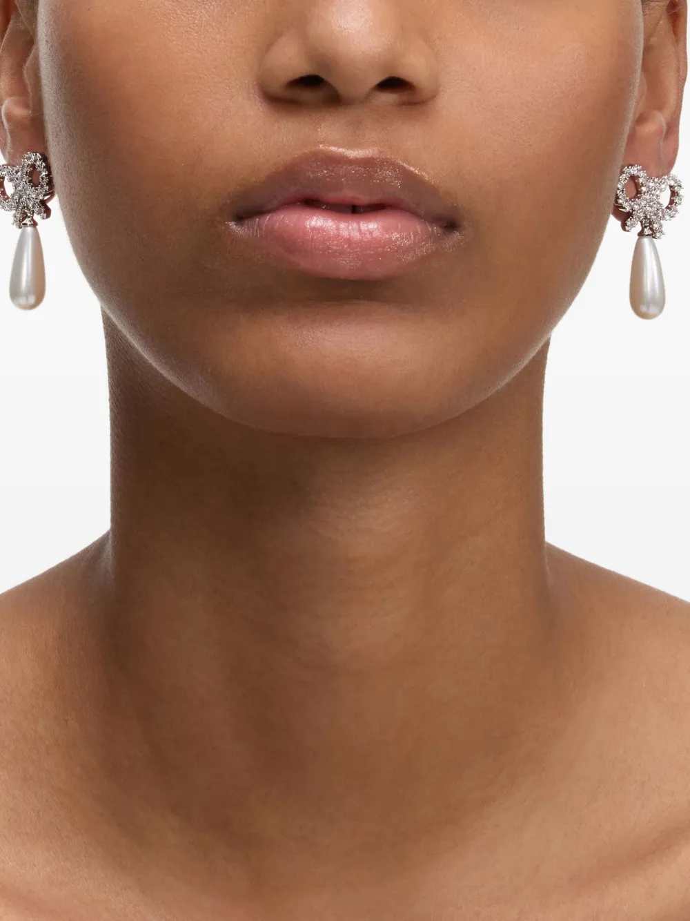 Self-Portrait Women Bow And Pearl Earrings SELF-PORTRAIT